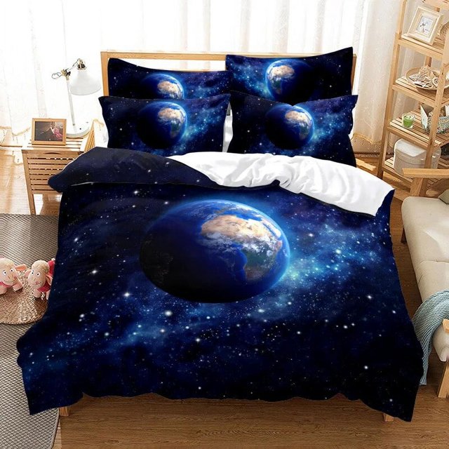 Bedding Earth Duvet Cover Set 3D Digital Printing Bed Linen