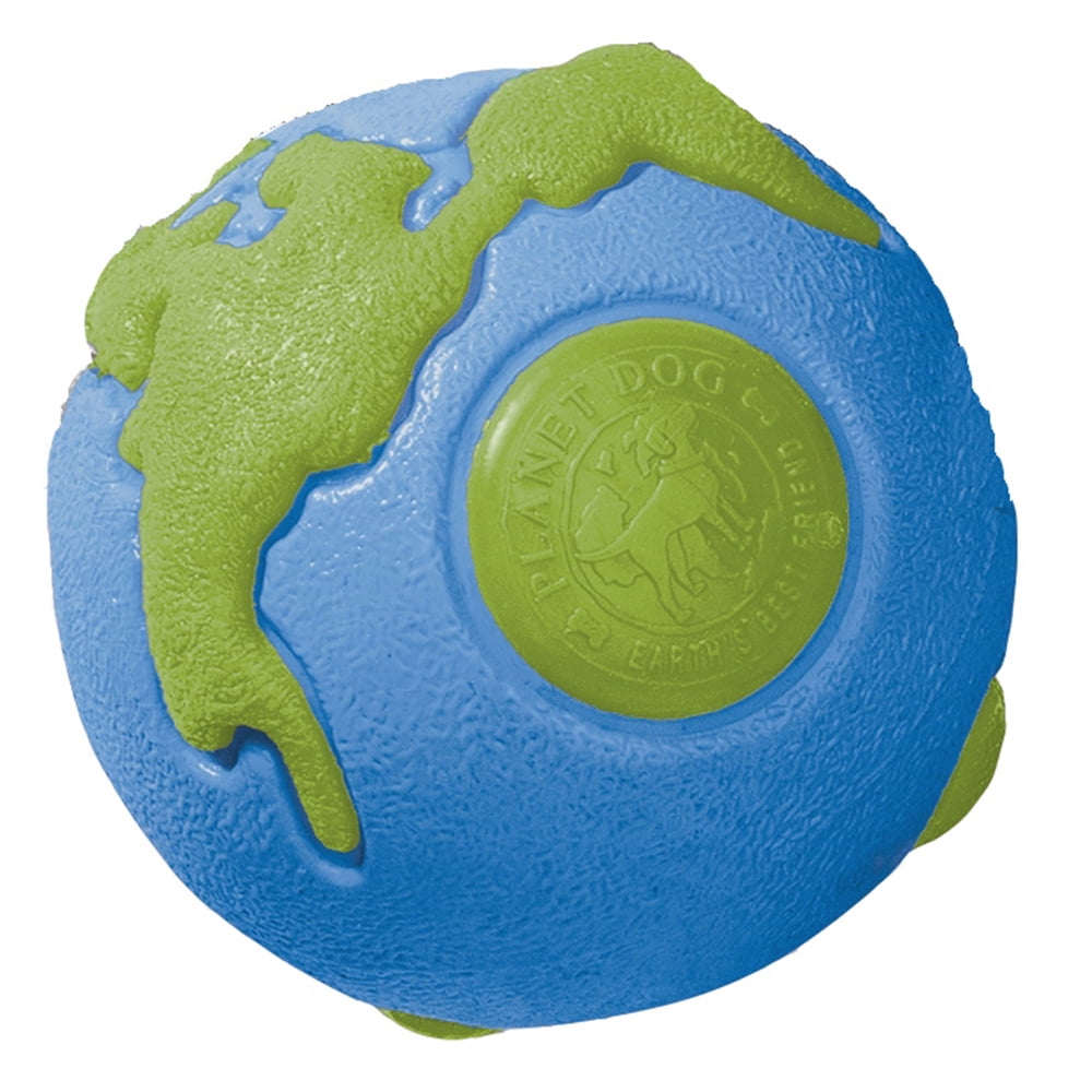 Planet Dog Orbee-Tuff Planet Ball Dog Toy, Blue/Green, Medium