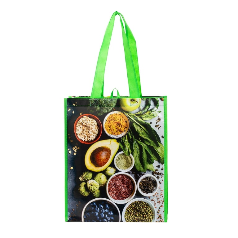 PLANET E Structured Reusable Grocery Bag Eco-Friendly, Easy to