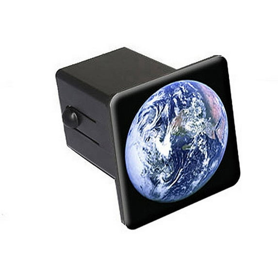 Planet Earth From Space 2" Tow Trailer Hitch Cover Plug Insert