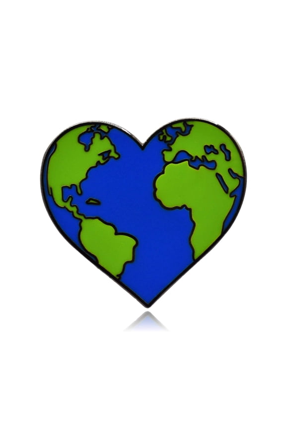 Planet Earth Heart Hard Enamel Pin | Clayton Jewelry Labs