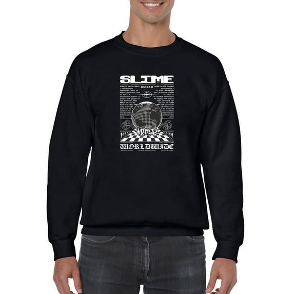 Planet Earth Illustration Sweatshirt Men -Image by Shutterstock, Male Small