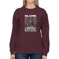thumbnail image 1 of Planet Earth Illustration Sweatshirt Women -Image by Shutterstock, Female x-Large, 1 of 4