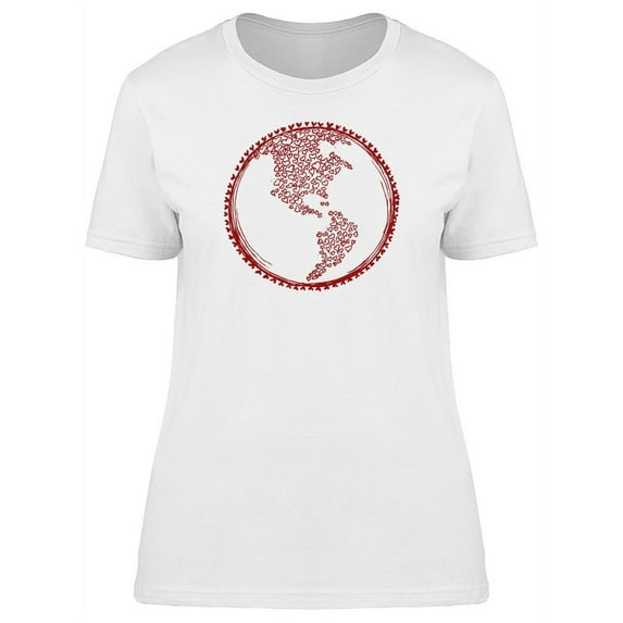 Planet Earth Love T-Shirt Women -Image by Shutterstock, Female Medium
