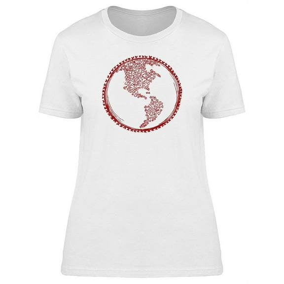 Planet Earth Love T-Shirt Women -Image by Shutterstock, Female Small