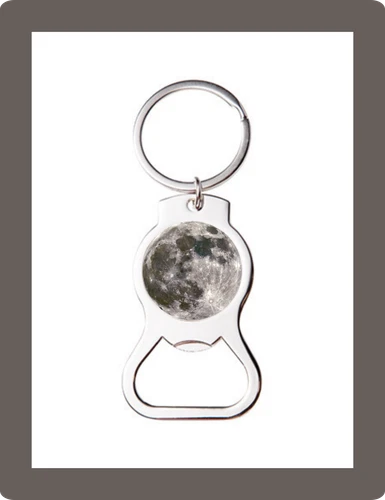 Planet Earth Moon Solar System Cool Custom Bottle Opener Keychain Key Ring Gift