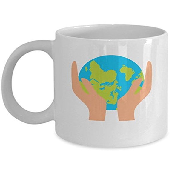 Planet Earth 11 oz Coffee Mug - Gifts for Student White Ceramic