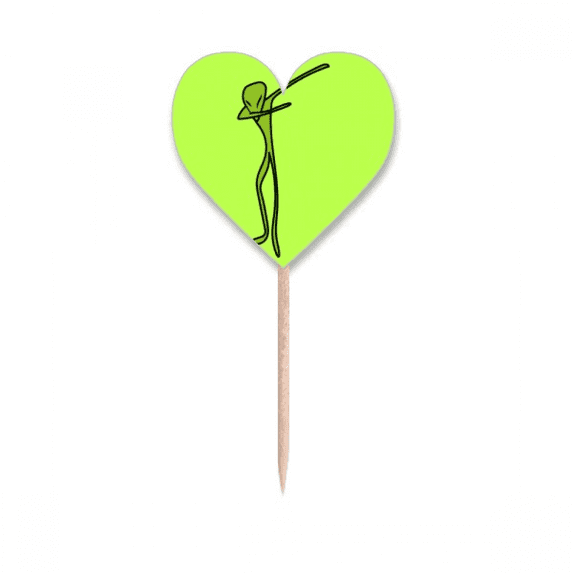 Planet Earth Universe Human Toothpick Flags Heart Lable Cupcake Picks