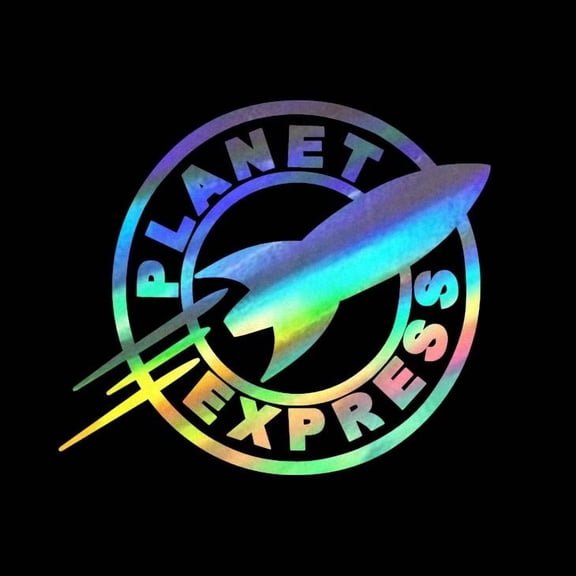 Planet Express Vinyl Decal Sticker UV & Waterproof Bumper Window Laptop Automotive Water Bottle Gift accessories D66 HOLO 4.5"