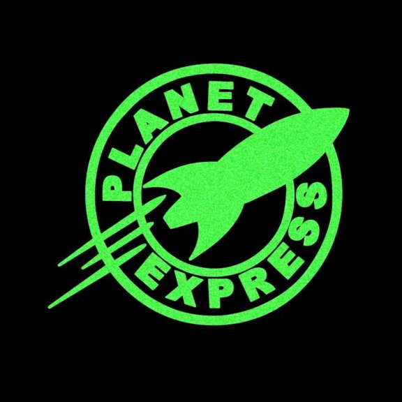 Planet Express Vinyl Decal Sticker UV & Waterproof Bumper Window Laptop Automotive Water Bottle Gift accessories D66 LIME GLOW 4.5"