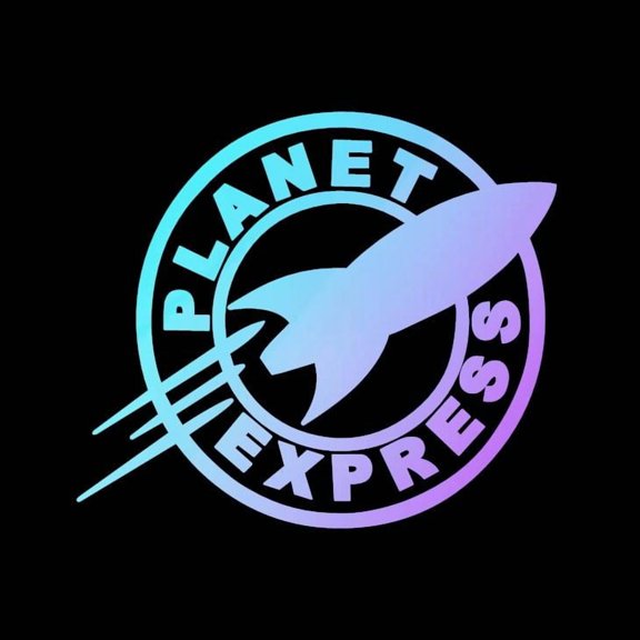 Planet Express Vinyl Decal Sticker UV & Waterproof Bumper Window Laptop Automotive Water Bottle Gift accessories D66 PINK HOLO 4.5"