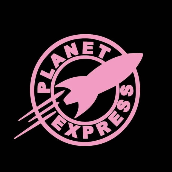 Planet Express Vinyl Decal Sticker UV & Waterproof Bumper Window Laptop Automotive Water Bottle Gift accessories D66 SOFT PINK 4.5"