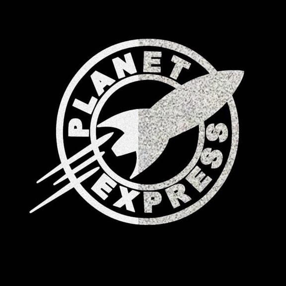 Planet Express Vinyl Decal Sticker UV & Waterproof Bumper Window Laptop Automotive Water Bottle Gift accessories D66 WHITE REFLECTIVE 4.5"