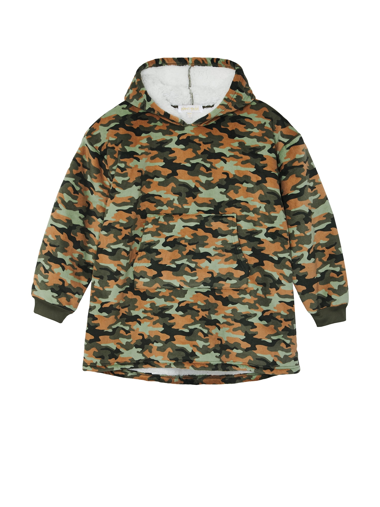 Planet Gold Boys Printed Cozy Sleep Hoodie, One Size