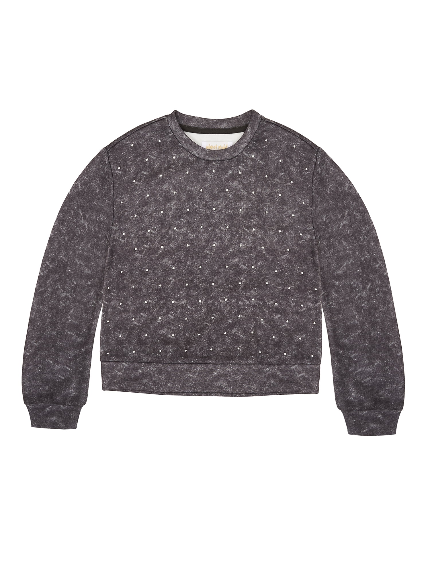 Planet Gold Girls Fashion Fleece Sweatshirt, Sizes 4-16
