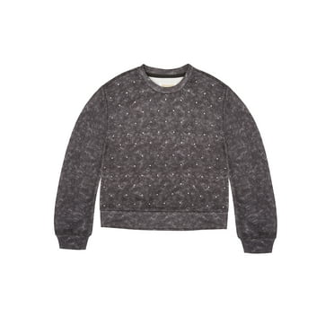 Planet Gold Girls Fashion Fleece Sweatshirt, Sizes 4-16