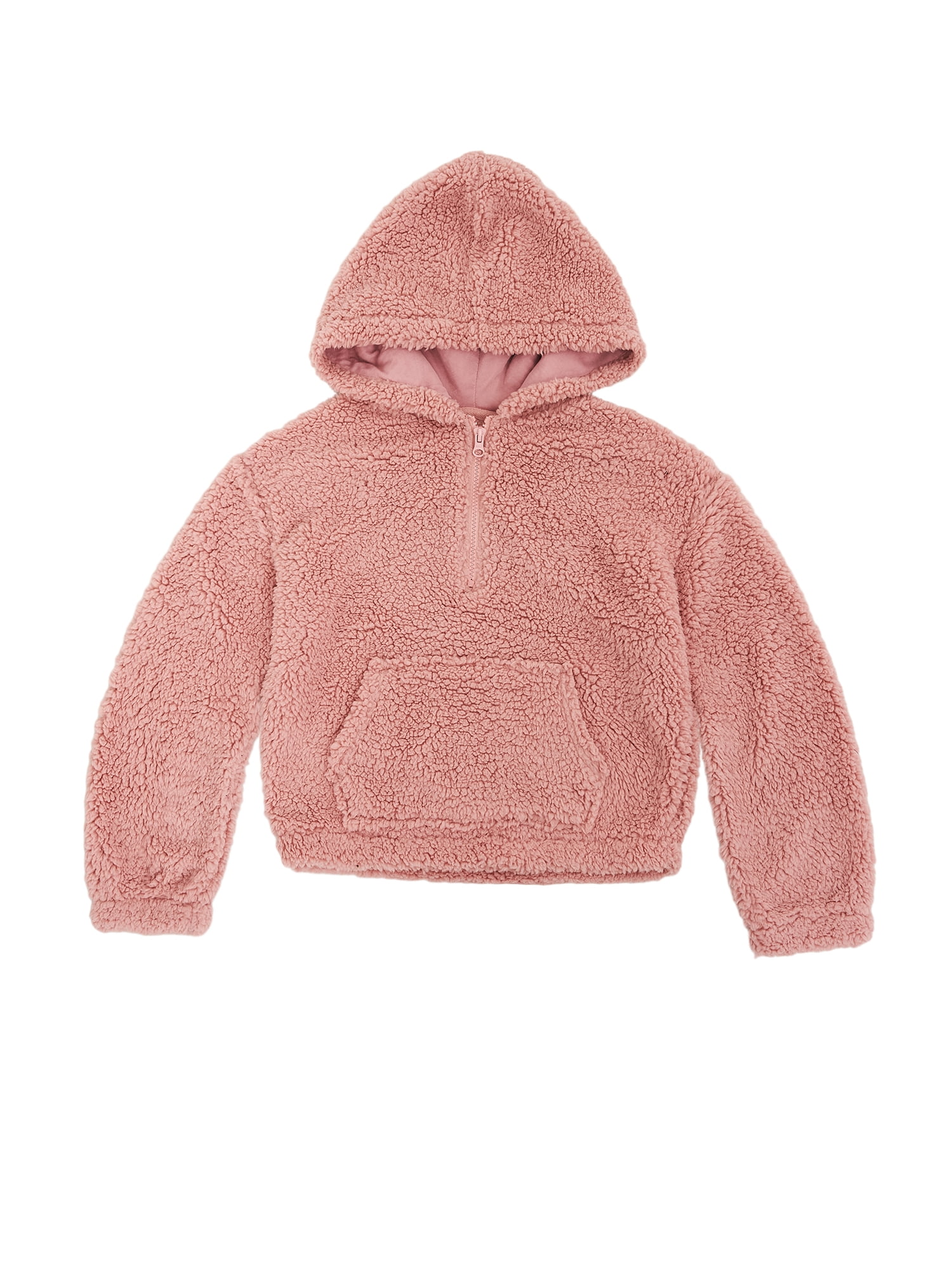 Planet Gold Girls High Pile Fleece Hoodie, Sizes 4