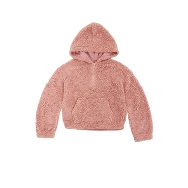 Planet Gold Girls High Pile Fleece Hoodie, Sizes 4-16