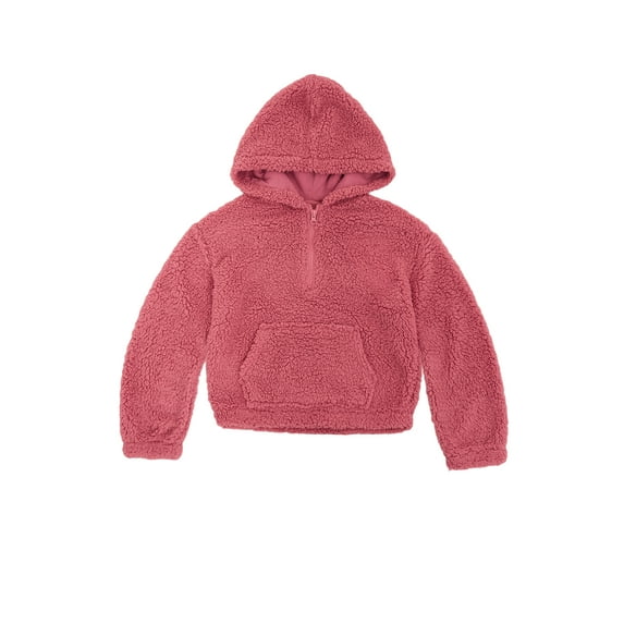Planet Gold Girls High Pile Fleece Hoodie, Sizes 4-16