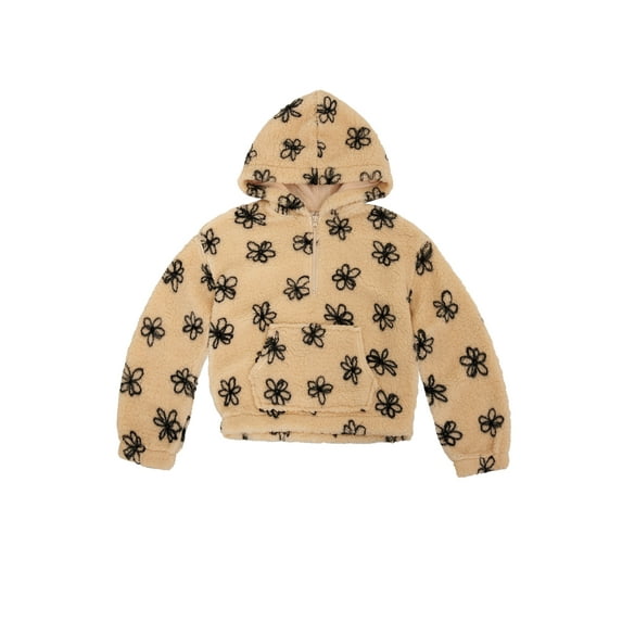 Planet Gold Girls High Pile Fleece Hoodie, Sizes 4-16