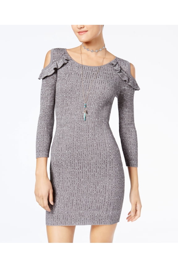 Planet Gold Juniors Cold Shoulder Sheath Dress Castle Rock Egret S