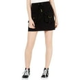 thumbnail image 1 of Planet Gold Juniors' Cotton Cargo Skirt Black Size Medium, 1 of 3