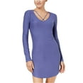 thumbnail image 1 of Planet Gold Juniors' Strap-Detailed Soft Bodycon Dress (Heron, X-Small), 1 of 2