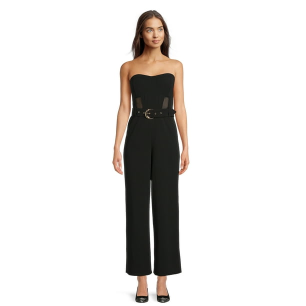 Strapless Sexy Speaker Sleeves Loose Jumpsuit Strapless Sexy Speaker Sleeves Loose Jumpsuit