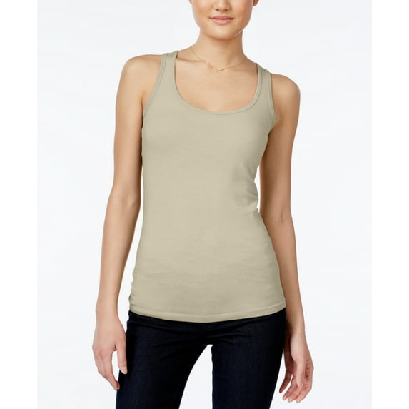 Planet Gold Juniors Racerback Tank Top Sand S