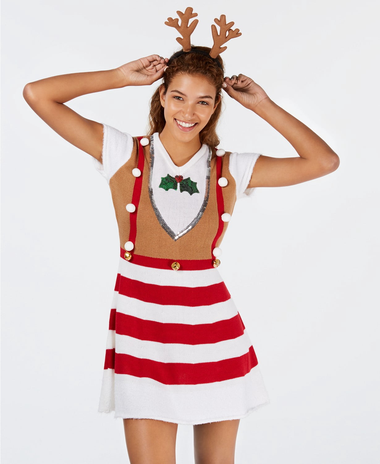 white christmas dresses Women's Christmas Sweater Dress | Ugly Christmas Sweater