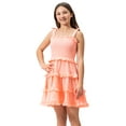 thumbnail image 1 of Planet Gold Toddler & Girls Summer Sleeveless Tiered Dress with Tie Straps, Sizes 12M-18, 1 of 6