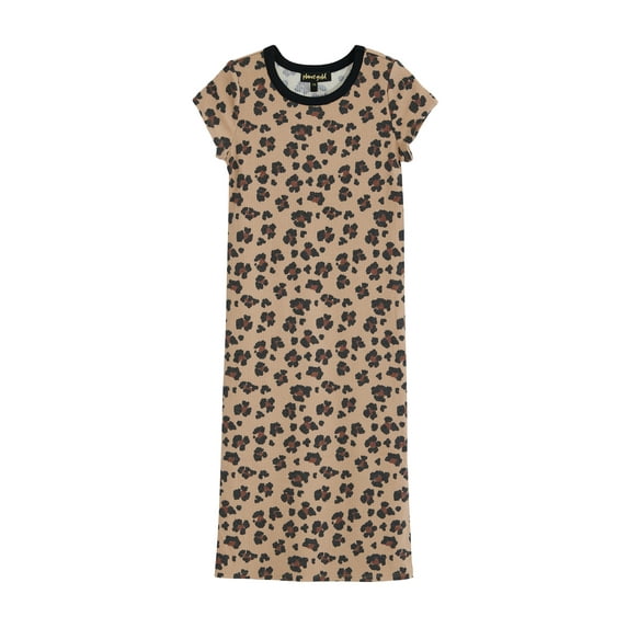 Planet Gold Tween Girls' Short Sleeve Midi Rib Dress, Sizes 4-18