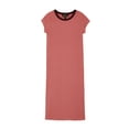 thumbnail image 1 of Planet Gold Tween Girls' Short Sleeve Midi Rib Dress, Sizes 4-18, 1 of 5