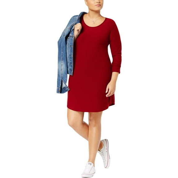 Planet Gold Womens Kylie Day To Night Casual Shirtdress