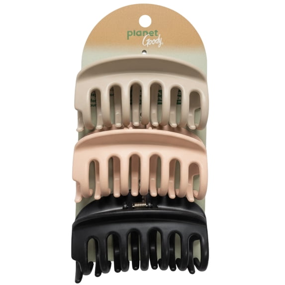 Planet Goody?? Bright Large Claw Clips, 3 CT