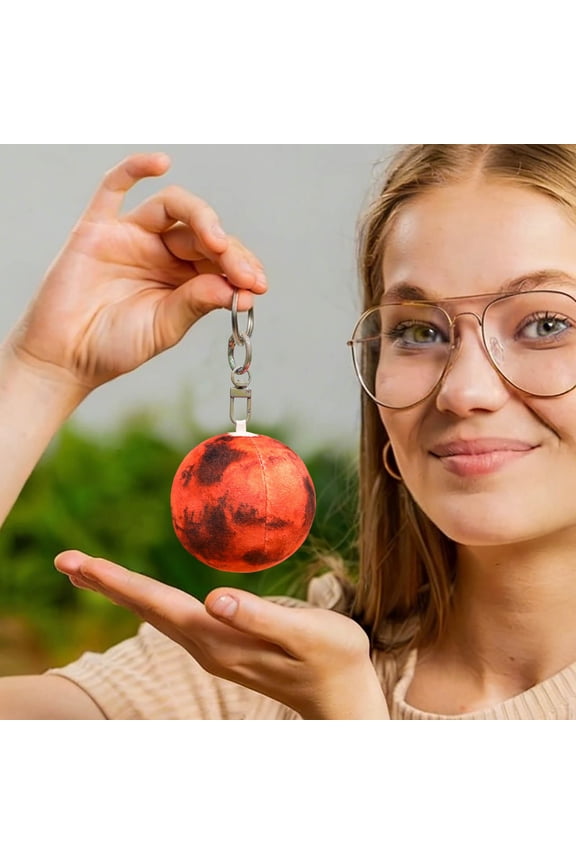 Planet Hanging Ornament, Space Themed Keychain Pendant, Earth and Sun Decorative Accessory, Solar System Inspired Bag Charm for Backpack Car and Gift Wrapping
