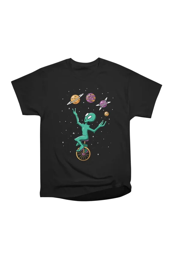 Planet Juggling Alien T-Shirt Tee Gift For Him Merch For Her Apparel For Friend
