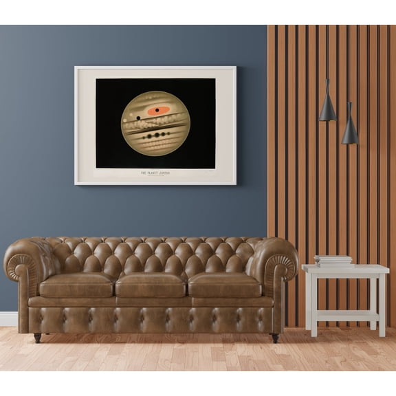 Planet Jupiter E Trouvelot Astronomy Space Illustration City Portrait Decor Unframed Paper Print