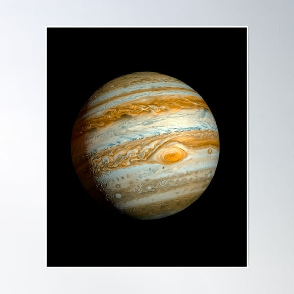 Planet Jupiter Poster Wall Art, Modern Wall Decor, 12x18 UNFRAMED