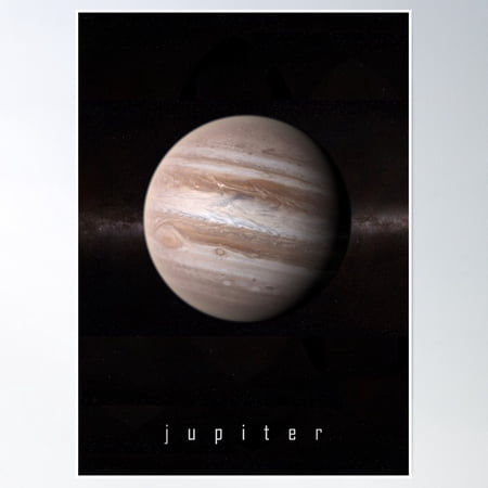 Planet Jupiter Poster Wall Art, Modern Wall Decor, 8x12 UNFRAMED