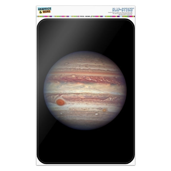 Planet Jupiter Solar System Home Business Office Sign - Window Sticker - 12" x 18" (30.5cm x 45.7cm)
