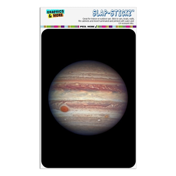 Planet Jupiter Solar System Home Business Office Sign - Window Sticker - 4" x 6" (10.2cm x 15.2cm)
