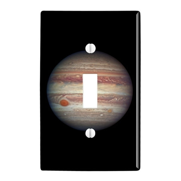 Planet Jupiter Solar System Plastic Wall Decor Toggle Light Switch Plate Cover