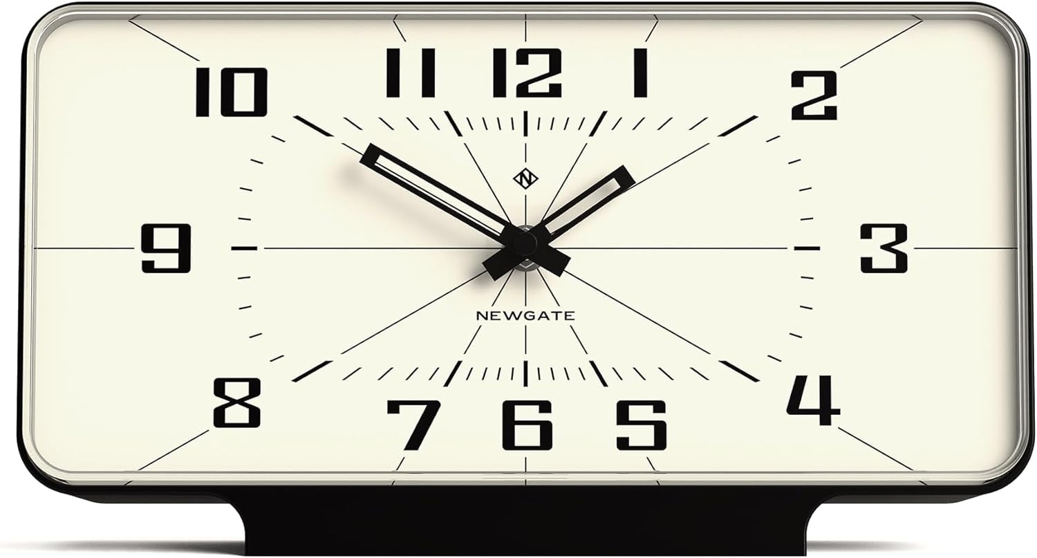 Planet’ Large Retro Rectangular Mantel Clock in a Soft Silicone case ...