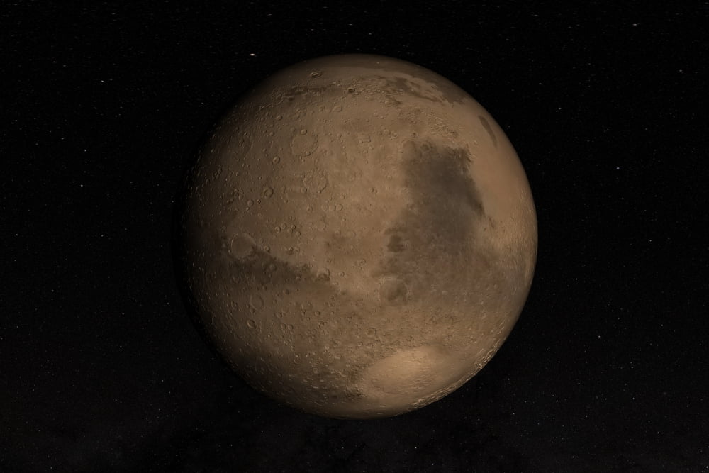 Planet Mars Canvas Art - Stocktrek Images (35 x 23)