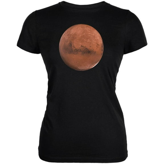 Planet Mars Juniors Soft T Shirt Black SM