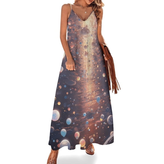 Planet Mars Mercury Jupiter Fine Art Sleeveless Dress Summer Dress Woman 2025