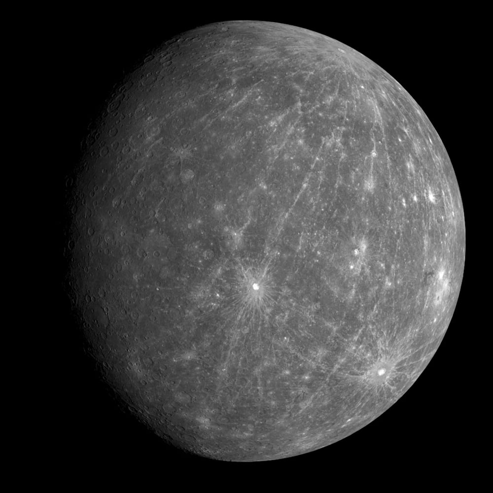 Planet Mercury Canvas Art - Stocktrek Images (28 x 28)