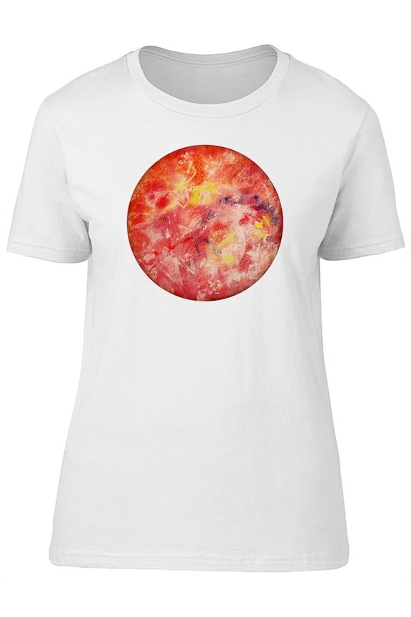 Planet Mercury In Watercolor T-Shirt Women -Image by Shutterstock, Female Small