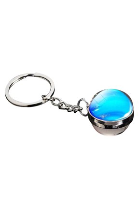 Planet Moon Galaxy Keychain, Time Gemstone Starry Sky Pendant, Creative Universe-Themed Key Ring for Bags & Keys